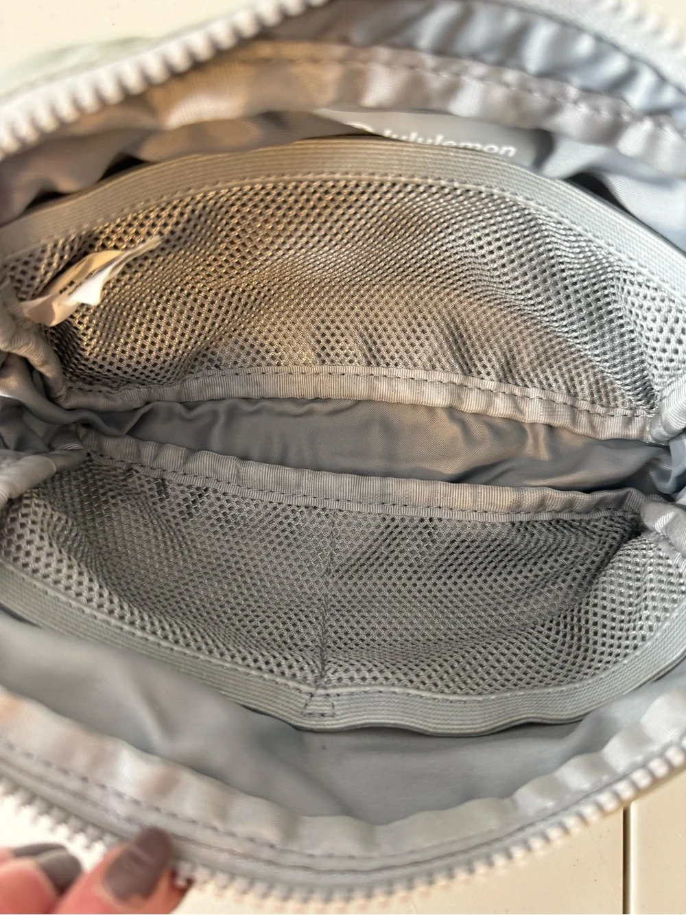 Lululemon Mini Belt Bag Light Gray Crossbody Fanny Pack
